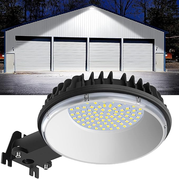 120W Dusk to Dawn Outdoor Lighting with 15KLM 6500K Daylight for Yard | 120W LED Barn Light with IP65 Waterproof, Security Yard Outdoor Lights for Street, Warehouse, Garage