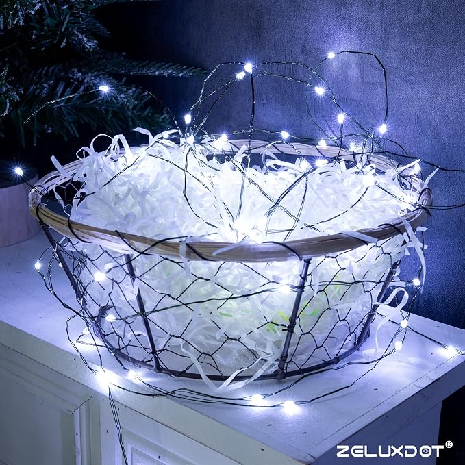 100FT 300LEDs Fairy Lights Plug in,Green Wire,Cool White | Waterproof Led String Lights,8 Modes Remote Twinkle Light for Outdoor Indoor Christmas Wedding Birthday Garden Decorations