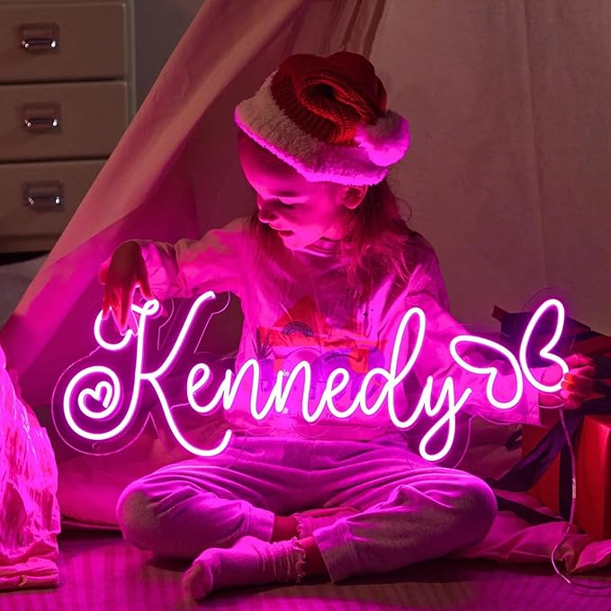 Custom Neon Sign, Neon Name Sign Personalized for Wall Decor, Light up Neon Name Sign Customizable for Wedding Bar Birthday Party Gift