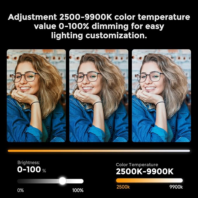 PHOTOOLEX Magnetic Light Wand, 360° RGB Tube Light, LED Video Light Stick | 10W/Full Color/CRI 96+/TLCI 97+/2500K-9900K/21 Scenes/Handheld/5200mAh, for Studio Photography Vlog Recording Streaming