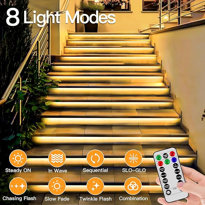 50ft LED Rope Lights with Remote, 300 LED IP68 Waterproof Rope Lights with Plug & Timer, Rope Lights for Outside, Indoor, Patio, Pool, Bedroom, Party, Indoor Decoration (Warm White)