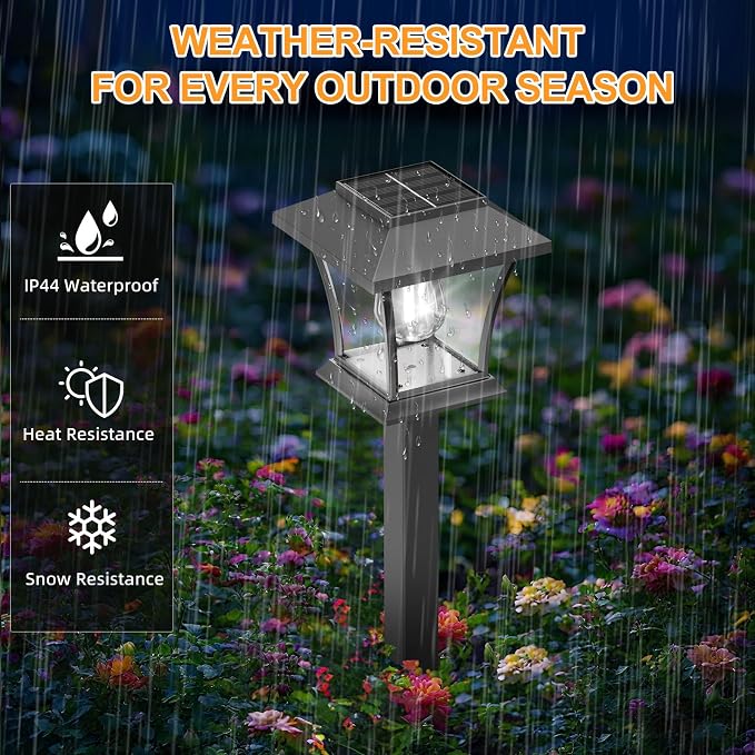 Sparkblaze 10 Pack Solar Pathway Lights Outdoor, Cold White | Ideal for Walkways, Gardens, Lawns, Driveways & Landscape Lighting, Automatic Dusk-to-Dawn Lighting