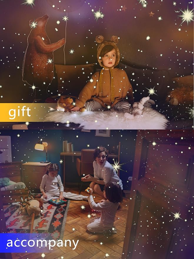 XQBX Dinosaur Egg Galaxy Projector Glow in The Dark Stars for Ceiling Room Decor Aesthetic led Lights for Bedroom Mothers Day Gifts Disco Ball Decor Ceiling Light Fixture Autism Sensory Products