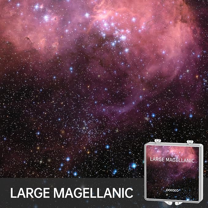 POCOCO Gorgeous Nebula Series Discs, 5K Resolution, Realistic Patterns, 6 Pieces