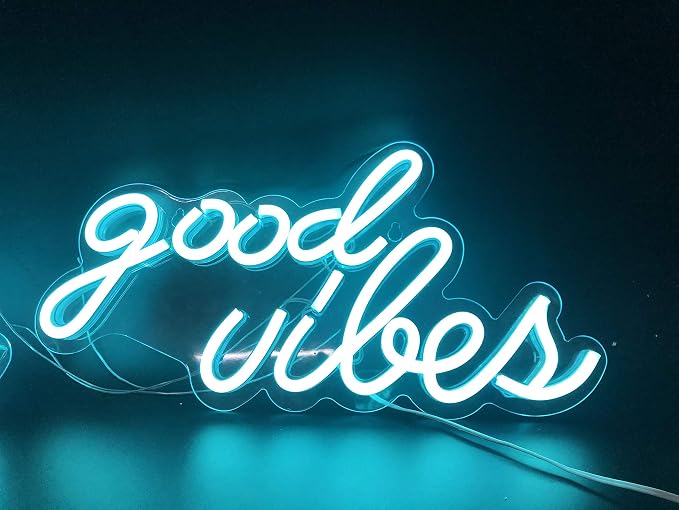 Ulalaza LED Neon Sign Night Light for Wall Party Décor Bedroom Room Bar Wedding Home Birthday Art Decoration Christmas with USB Chain Light modulator 5v (lets party blue)