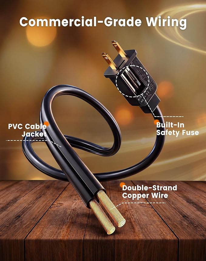 Outdoor String Lights 30FT(24+6) Waterproof, 12 LED S14 Shatterproof Edison Bulbs, 2FT Spacing, Extension Cord, Connectable Plug in Hanging Patio Lights for Outside, Backyard, Warm White
