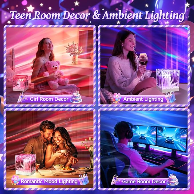 Galaxy Projector Night Light Projector, 18-Color Ocean Havie Lamp Gift Box | Remote, 10 Brightness&Dimmable, Teen Boys Girls Birthday Gifts, Relaxing&Calming, Mood&Ambient Lighting, 1&8 Hr Timer, Decor