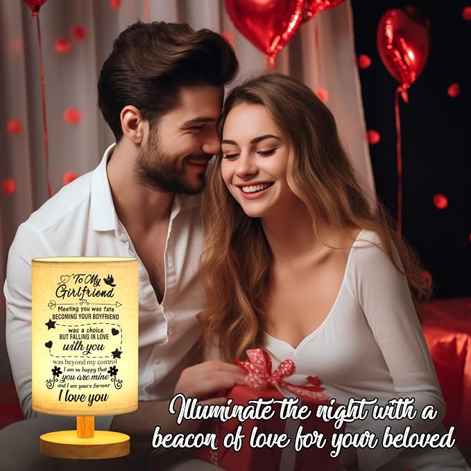 WSYEAR Romantic Gifts for Girlfriend Mothers Day Gifts, Night Light Lamp, Girlfriends Birthday Gifts for Her from Boyfriends