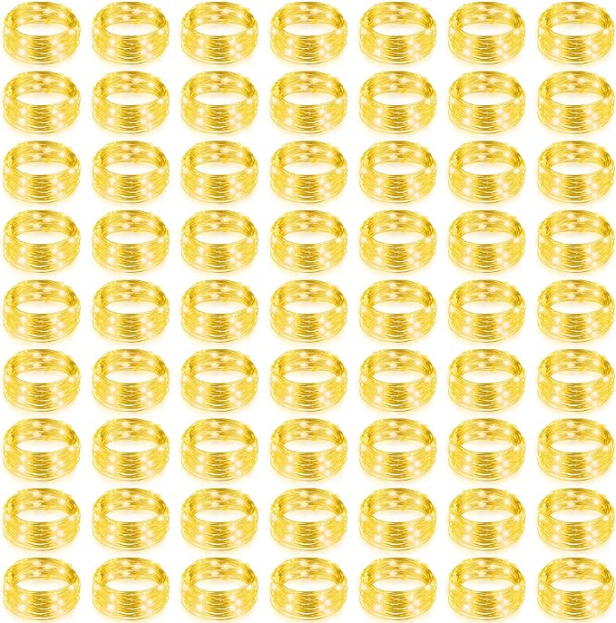 150 Pack LED Fairy Lights Colored Battery Operated String 3 Speed Modes 7 ft 20 LED Starry Wedding Decoration Waterproof Wire Twinkle Light for DIY Jar Bedroom Party Supplies (Warm White)