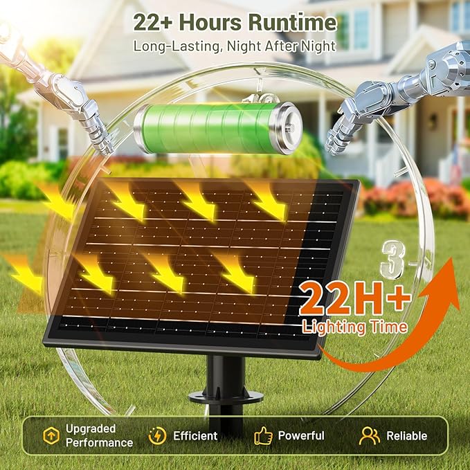30FT Solar String Lights Waterproof, 10+1 LED Shatterproof Bulbs Solar Powered with Remote & USB Port, 3 Modes Dimmable Outdoor Lights for Patio, Garden, Camping