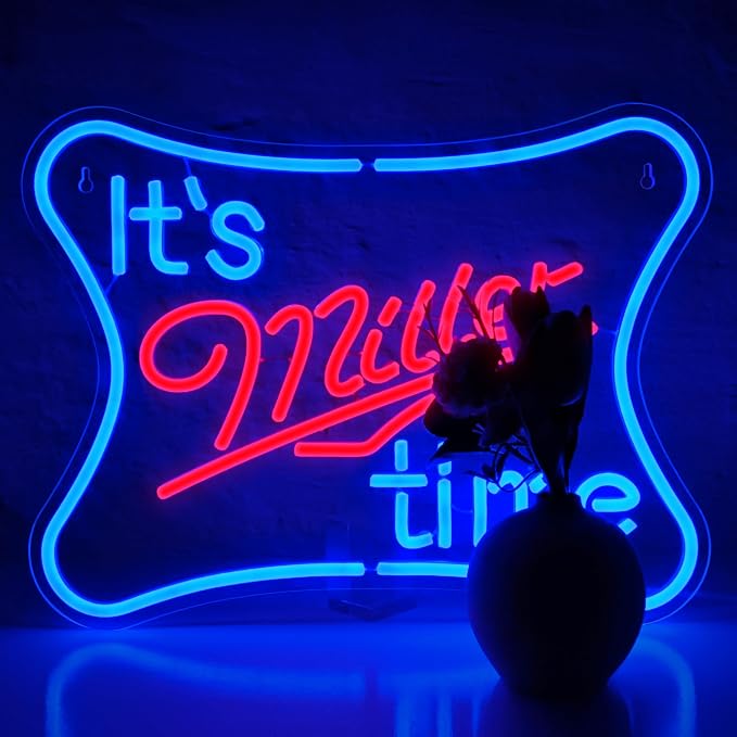 Bar Neon Signs for Wall Decor Dimmable Beer Led Neon Light Signs for Man Cave Home Party Pub Shop Beer Club Bedroom Neon Bar Sign Wall Art Decor