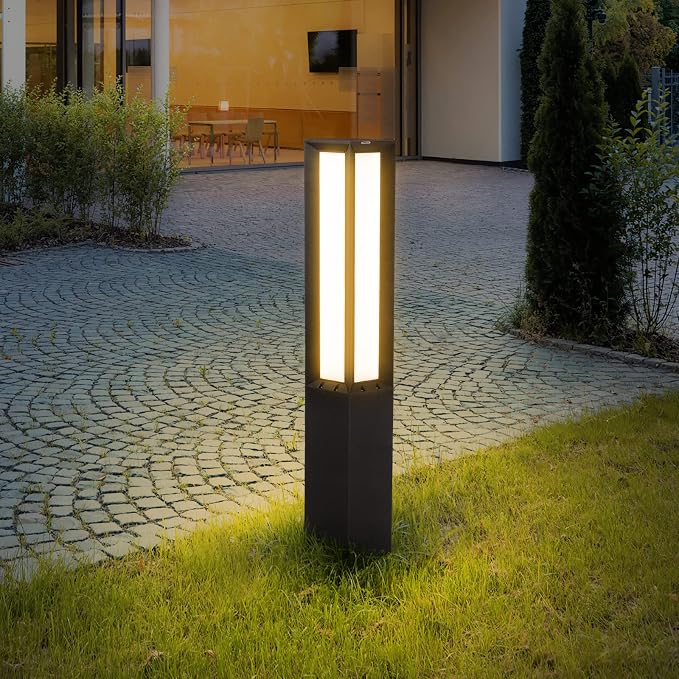 Landscape Path Light, Aluminum 8W 800LM Luxury LED Lighting, 32 Inches Modern Outdoor Bollard Lighting for Lawn, Patio, Courtyard and Driveway Decoration | Aluminum 8W 800LM Luxury LED Lighting, Modern Outdoor Bollard Lighting for Lawn Patio Courtyard ...