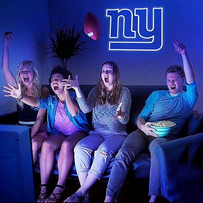 Football Neon Sign for Wall Decor Football Led Neon Light for Man Cave | Dimmable Rugby Team Logo Sign for Bedroom Club Bar Game Room Party Garage Decor Birthday Gifts for Men Size 15.4*12.0 In