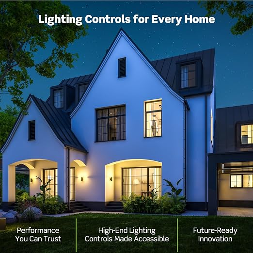 Leviton Decora Smart Dimmer Switch, Wi-Fi, Works with Matter, My Leviton, Alexa, Google Assistant, Apple Home/Siri & Wired or Wire-Free 3-Way, Neutral Wire Required, D36HD-1RW, White