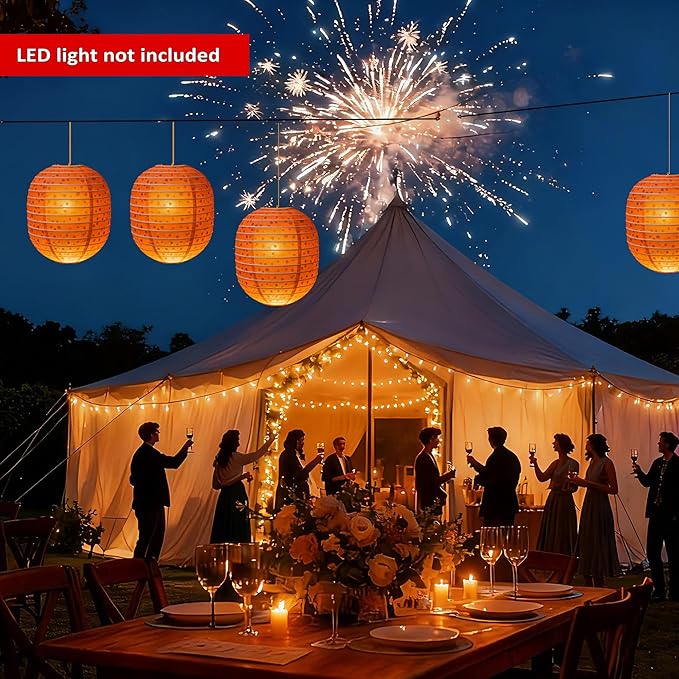 12Pack White Paper Lanterns Decorative Chinese Japanese Hanging Paper Lanterns Party Decorations 6.3Inch Oval Hollow Lamps for Valentines Wedding Anniversary Baby Shower Outdoor Indoor Birthday Decor
