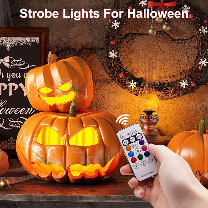 4PCS Wireless LED Strobe Lights with Remote Control, 8 Colors USB Charging Waterproof Anti-Collision Led Emergency Warning Lights for Car Motorcycle Drone Aircraft Bike