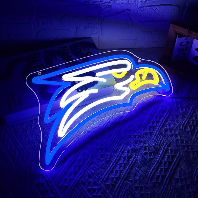 University Neon Sign for Wall Decor Football Neon Light for Man Cave | Dimmable University Led Sign for Fans, Bedroom, Dorm, Game Room,Bar Party Decor, Birthday Gifts for Men 14.1*7.9In