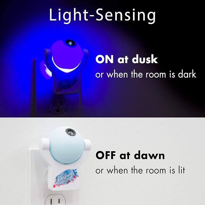 Projectables Frozen 2 LED Night Light, Plug-in, Dusk-to-Dawn Sensor | UL-Listed, 1 Image of Elsa, Anna, and Olaf on Ceiling, Wall, or Floor, Ideal for Bedroom, Nursery, 45027