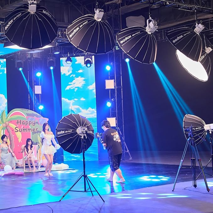 Godox Litemons LE200Bi 220W Bi Color COB LED Video Light Bowens Mount | Professional Studio Continuous Light CRI/TLCI 98+ 57700 Lux@1m APP DMX Control Ultra Quiet Luz Continua Godox