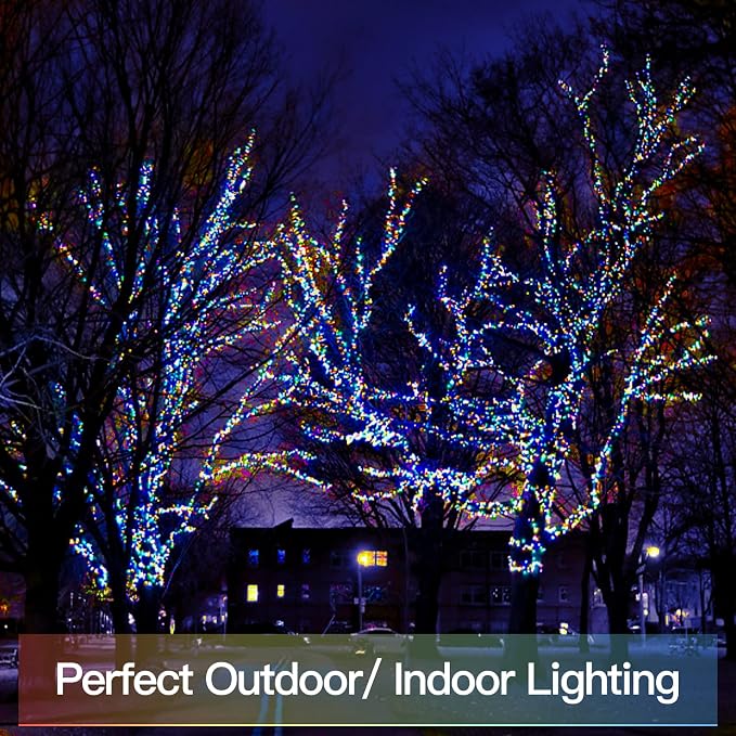66ft 200 LED Outdoor String Lights, Multi Color Fairy Lights Battery Operated with Remote, Led Twinkle Lights for Bedroom, Backyard, Wedding, Tree, Mason Jar, Wall, Centerpiece, Christmas