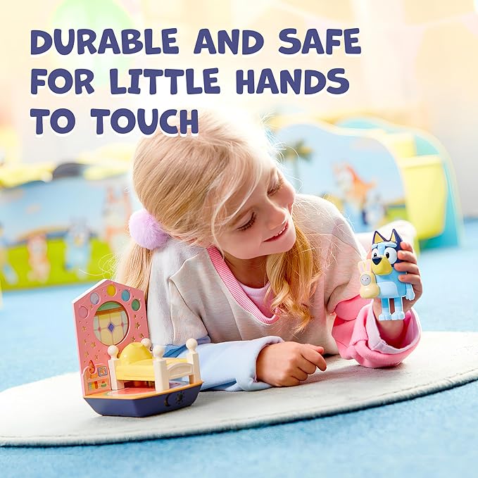 Bluey Goglow Dream Nightlight, 3-in-1 Interactive Toddler Light with Handy Flashlight and Sleep Timer, Soothing Night Light for Kids of Ages 2+