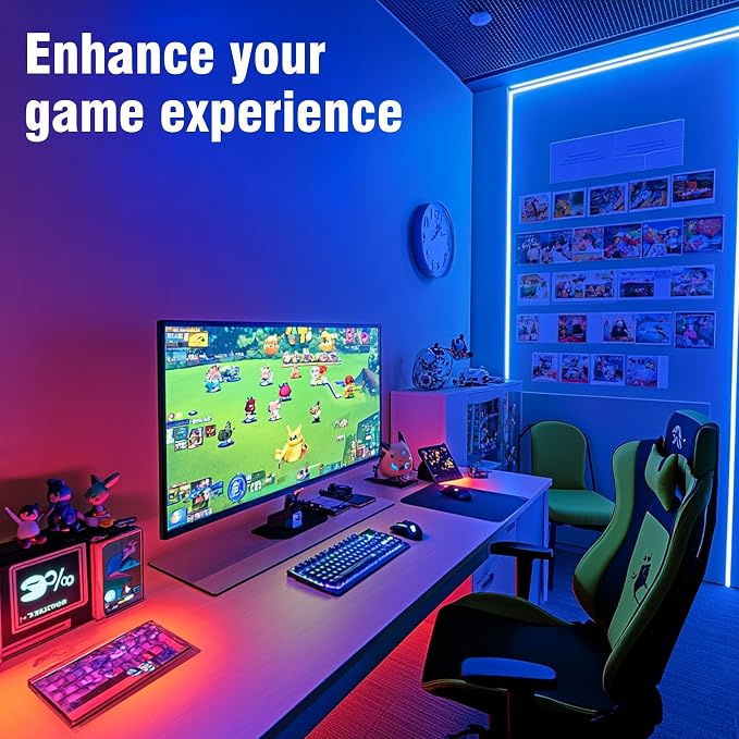 VOLIVO 400FT LED Strip Lights for Bedroom RGB Color Changing | 24-Key IR Remote, Smart App Control, Music Sync, Room & Home Decor Lighting