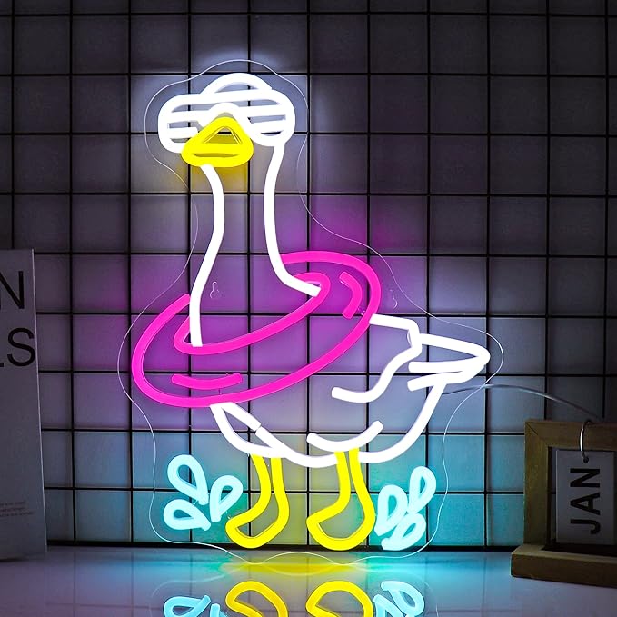 Goose Neon Sign Sign Led Light Up Signs for Wall Decor Usb Powered Neon Light Signs Indoor Light for Room Decor Holiday Gift