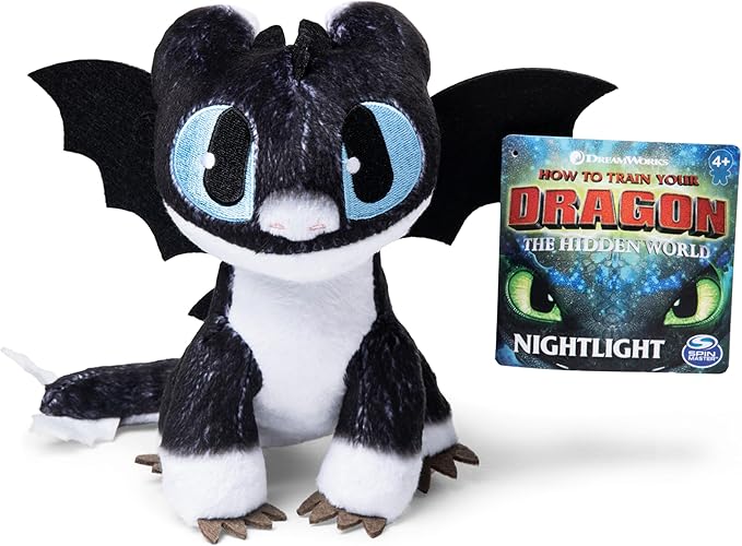 DreamWorks Dragons, Nightlight 8-inch Premium Plush Dragon, for Kids Aged 4 and Up