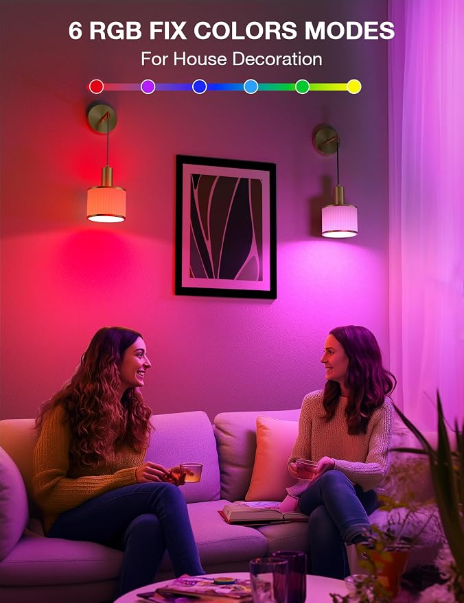 Battery Operated Wall Sconce Set of 2, Gold & Off-White Wireless Rechargeable Wall Lights with 5200mAh Dimmable Detachable Bulbs and Remote, 9 Colors Sconces Wall Decor for Bedroom Living Room