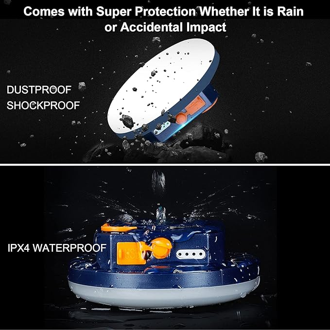 7800mAh 3000LM Flashlight Portable LED Camping Lantern Rechargeable Light 30W with Digital Power Display and Magnet , IPX5 Waterproof Tent Lights Power Failure Emergency Light