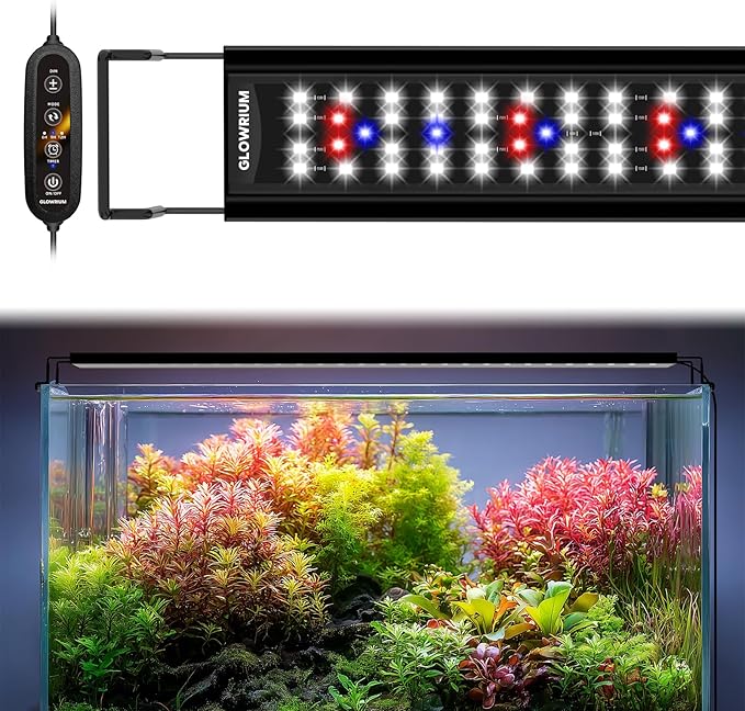 Full Spectrum Freshwater Aquarium Light, Fish Tank Light (36-41in | LED Fish Tank Light with Auto Timer, Freshwater Planted Aquarium Grow Lights, Brightness Adjustable, Daylight/Moonlight Mode