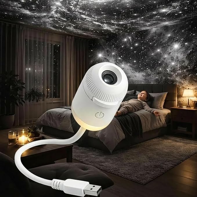 Galaxy Projector Night Light, Star Projector USB LED Starry Sky Ceiling Lamp