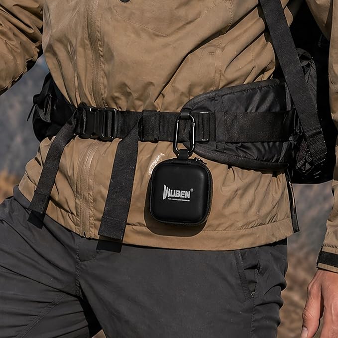 WUBEN G5 Flashlight Holster, EDC Portable Mini Flashlight Pouch, 75*75*30mm | EVA Storage Pouch, Compact Portable Carry Case for EDC Tools, Headphones & Small Accessories (Flashlight Not Included)