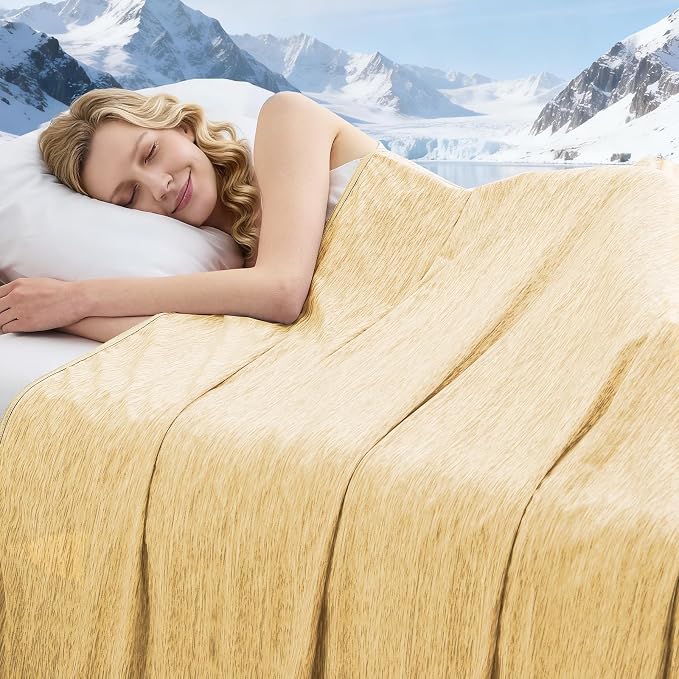 Cooling Blanket Queen Size, 90"x90" Cooling Blankets for Hot Sleepers, Cold Blanket Thin Lightweight Breathable Soft for Couch Bed, Lightweight Blanket Keep Cool for Night Sweats