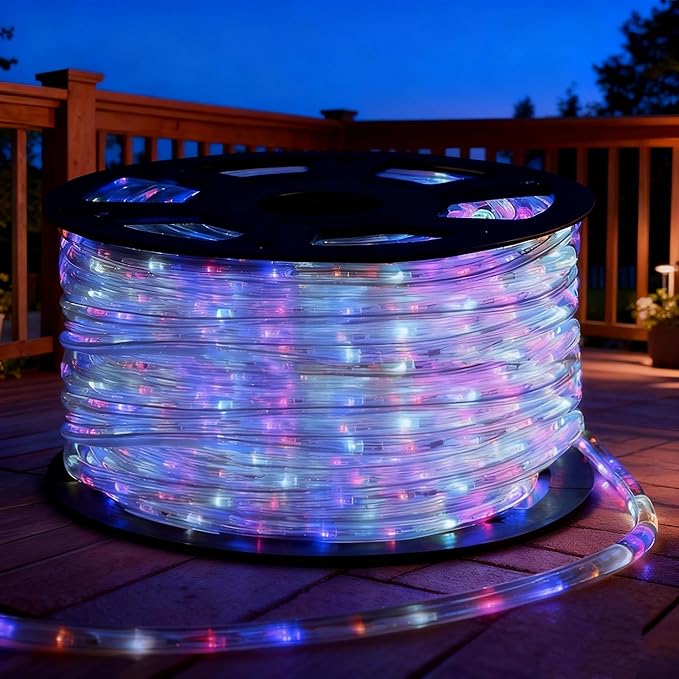 150FT Waterproof LED Christmas Rope Lights, 150FT 45M 1620LEDs Waterproof Led Strip Lights for Party Christmas Home Kitchen Bedroom Room Indoor Outdoor Decoration (Colorful)