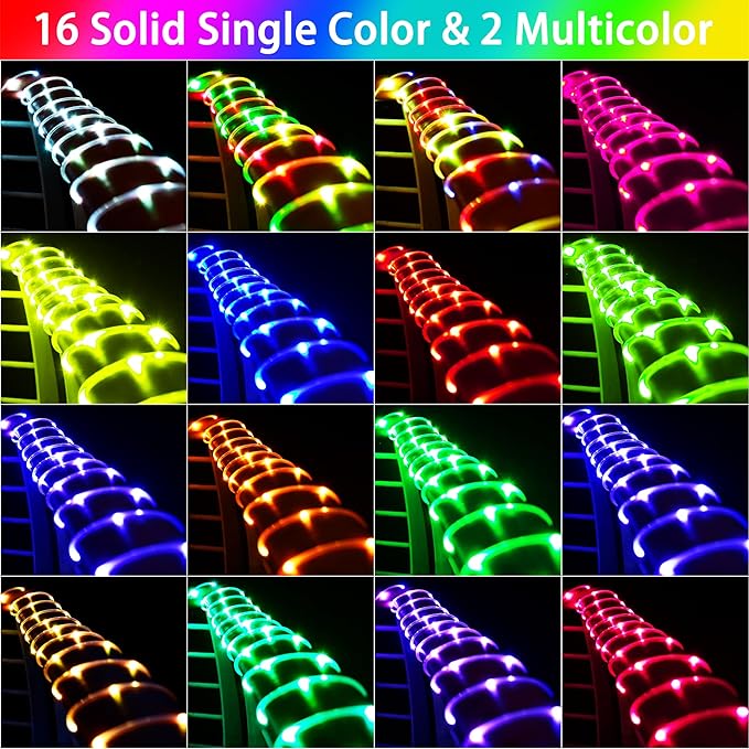 Solar Rope Lights Outdoor Waterproof, 66Ft 200 LED String Light Fairy Solar Powered & USB with Remote, 18 Colors Changing Fairy Lighting for Outside Indoor Trampoline Patio Christmas Decor