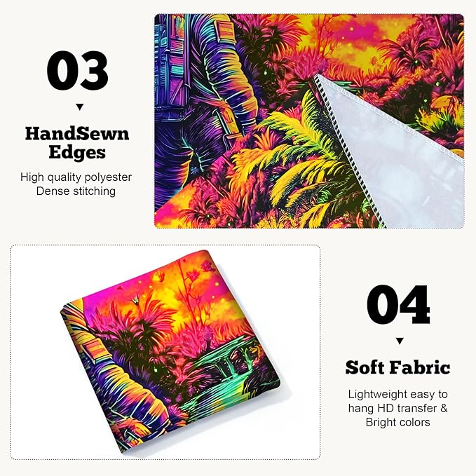 BVBOX Blacklight Space Astronaut Tapestry UV Reactive Galaxy Planet Glow in Dark Tapestries Black Light Poster Neon Wall Hanging Art for bedroom Living Room (Astronauts & Space -UV-3M)