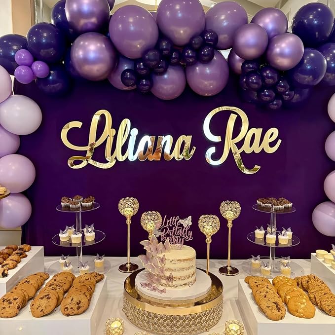 Custom Acrylic Name Sign for Nursery, Handmade 3D Laser Cut Personalized Name Mirror Sign for Wall, Home Bedroom Party Salon Birthday Gift Wedding Event
