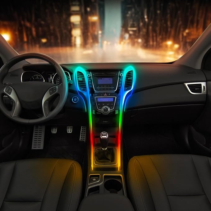 Feit Electric Ultrathin Smart Chasing Color LED Light Strip, 5FT USB Powered, App & Remote Control, Dynamic Multicolor Effects, Compatible with Alexa & Google Home, TAPE60TCOB/RGBUSB/AG
