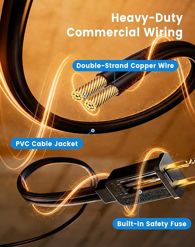 30FT(24+6) String Lights Outdoor, 2FT Bulb Spacing, Waterproof Shatterproof Warm White ST38 LED Edison Bulbs, Extension Cord, Plug in Connectable Hanging Patio Lights for Outside, Backyard