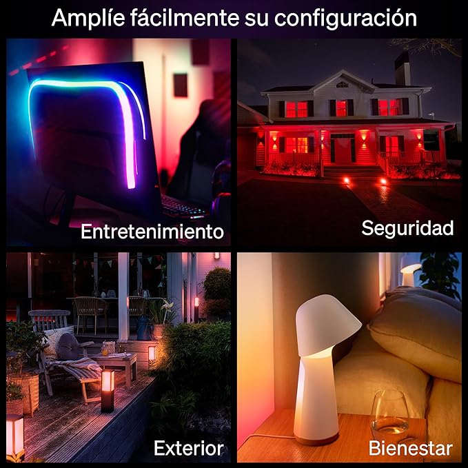 Philips Hue Essential Smart LED A19 Bulb, White and Color Ambiance, E26 Base, 8.8W, 2200K-6500K, 800 Lumens, Dimmable, Works with Alexa, Google, and Apple Home, 1-Pack