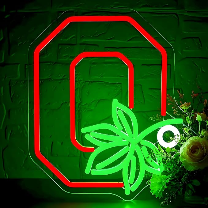 University Neon Sign for Wall Decor Football Neon Light for Man Cave | Dimmable University Led Sign for Fans, Bedroom, Dorm, Game Room,Bar Party Decor, Birthday Gifts for Men 12.9*10.9In