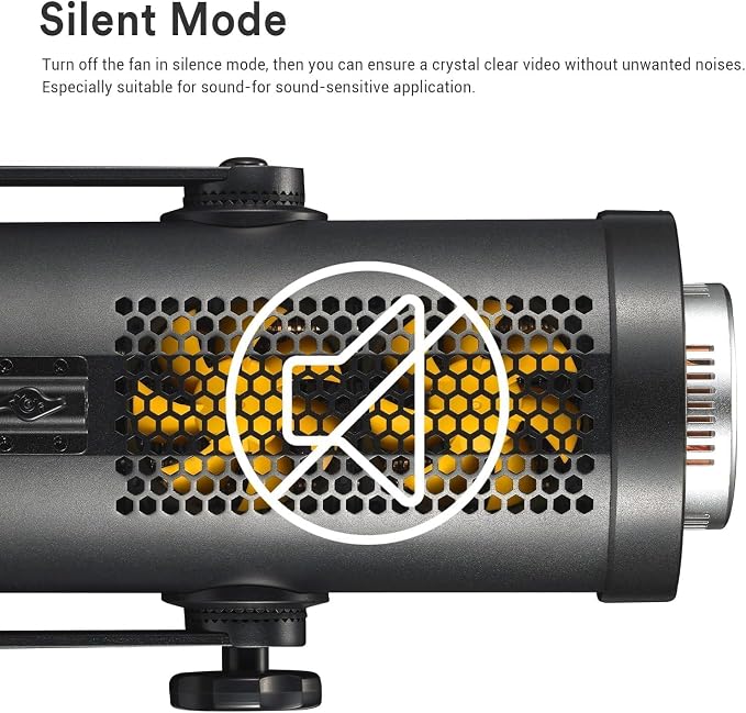 Godox SL300III 330W LED Video Light, 99300Lux 300W Studio Bright Light with 8 FX Effect, CRI 96+ TLCI 97+ Ultra Quiet Bowens Mount LED Photography Light for Wedding/Live Streaming