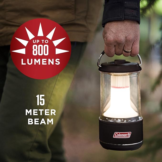Coleman 1000L LED Lantern with Enhanced Battery Protection, Water-Resistant, Batteries Last up to 25% Longer Than Other Lanterns, Great for Camping, Power Outage, Emergencies, & More