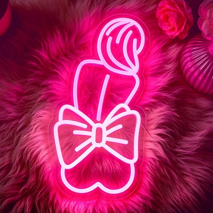 Neon Sign, Lady Neon Signs for Wall Decor LED Signs Neon Light | Lady Neon Signs for Bedroom, Girls Room, Beauty Room, Bathroom, Salon, Party, Bar, Home Decor, Pink Decor, Gift, USB Powered