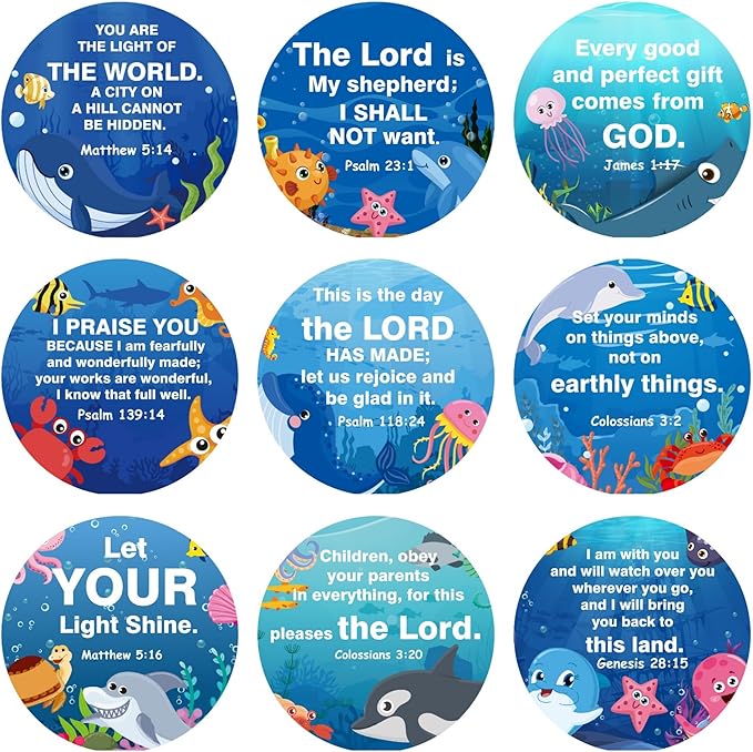 Ocean Bible Verses Projector Galaxy Projector Includes 12 Interchangeable Christian Discs Night Light Set Project Religious on Walls or Ceilings for Christian Ocean Gifts