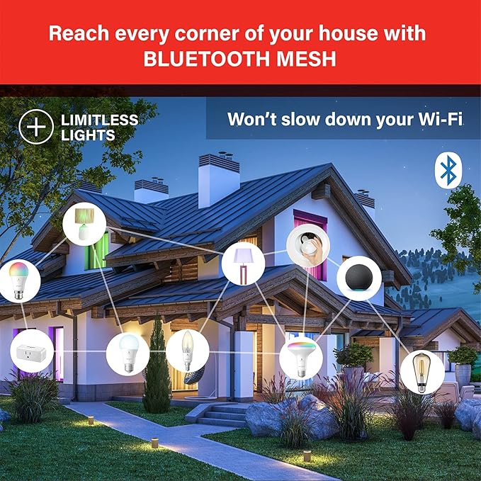 Sengled Alexa Light Bulbs, Smart Flood Light Bulb Color Changing, BR30 Smart Light Bulb Multicolor, RGBW Dimmable LED Bulb 65W Equivalent E26 Recessed Bluetooth Light bulb, No Hub Required, 2 Pack