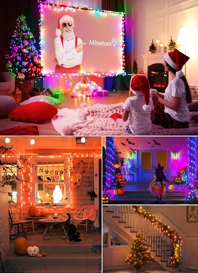 Color Changing Fairy Lights Plug in, 33FT 100 LED String Lights with Remote | 22 Colors Fairy Lights Indoor with 12 Lighting Modes,Timer, Multicolor Christmas Lights for Bedroom Classroom Halloween