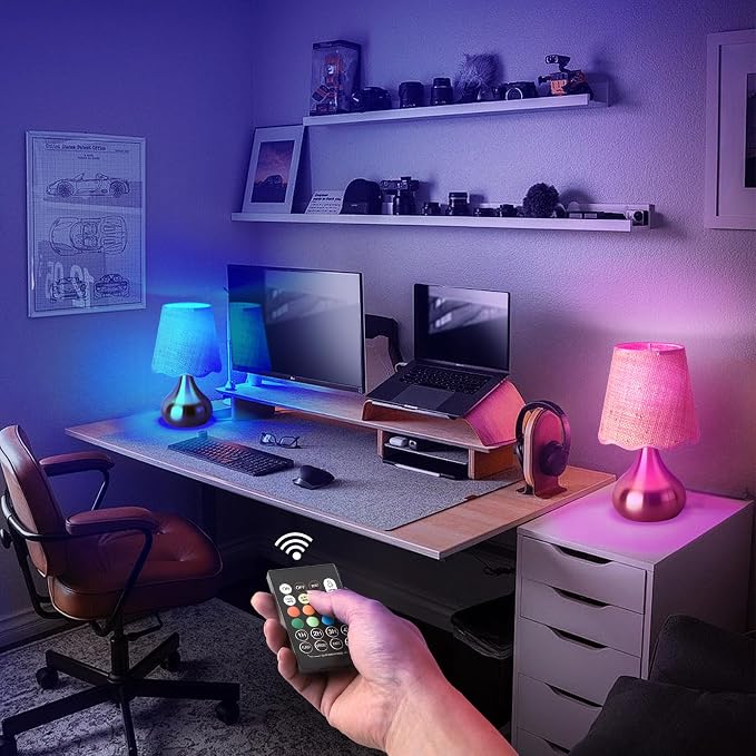 Ziqqeelam Cordless Table Lamp Rechargeable, Good Mini Table Lamp for Nightstand, Battery Operated Small Table Lamp for Small Spaces for Kitchen Counter, Bookshelf, Bedside, Bedroom, Living Room