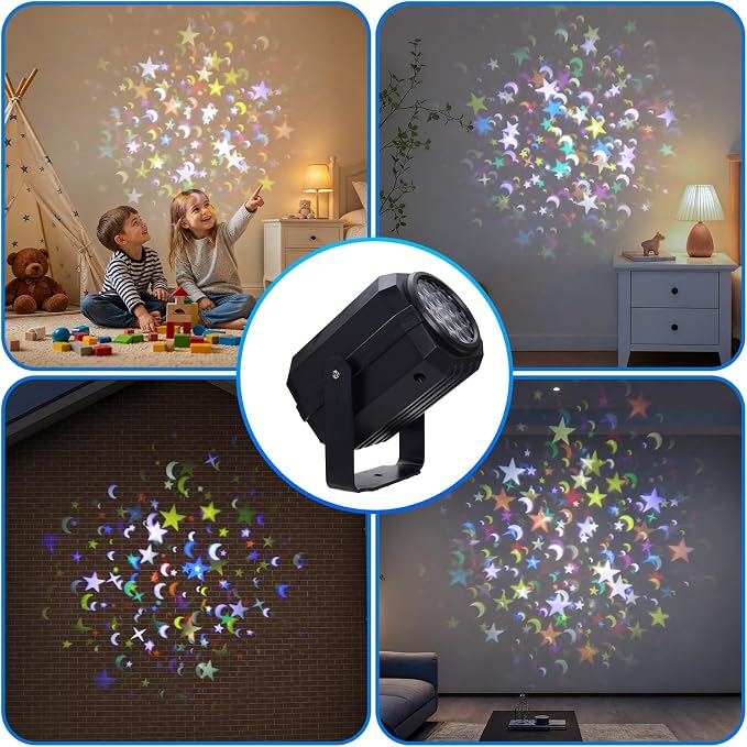 Galaxy Projector Night Light, 270°Adjustable Angle Star & Moon LED Lights,Bedroom Decor for Kids, Ideal Birthday Gift for Boys and Girls